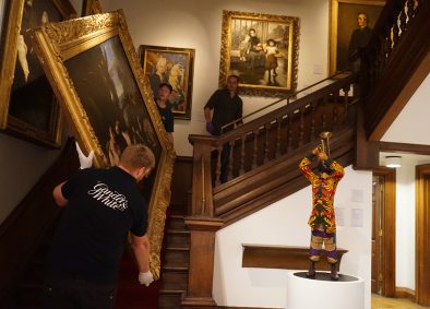 moving painting into museum
