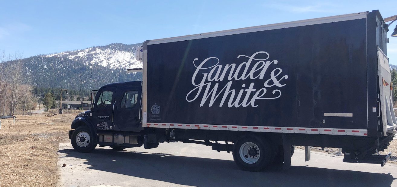gander and white truck in tahoe