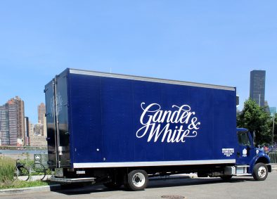 Gander and White truck in new york